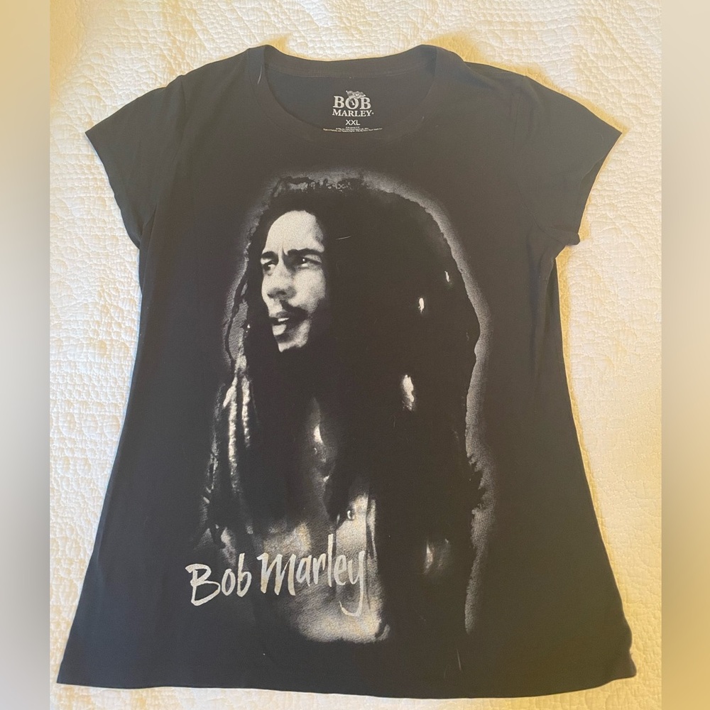 VINTAGE BOB MARLEY Women's  T-shirt Size Juniors Size XXL